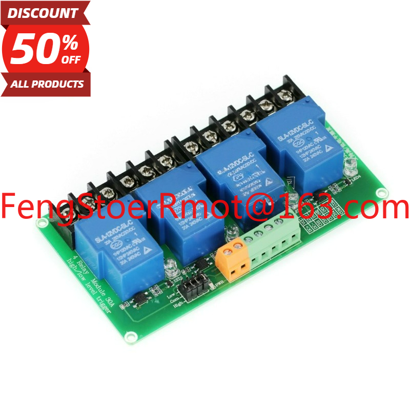 Smart Home With Plc - 5V/12V/24V 4-way relay module High and