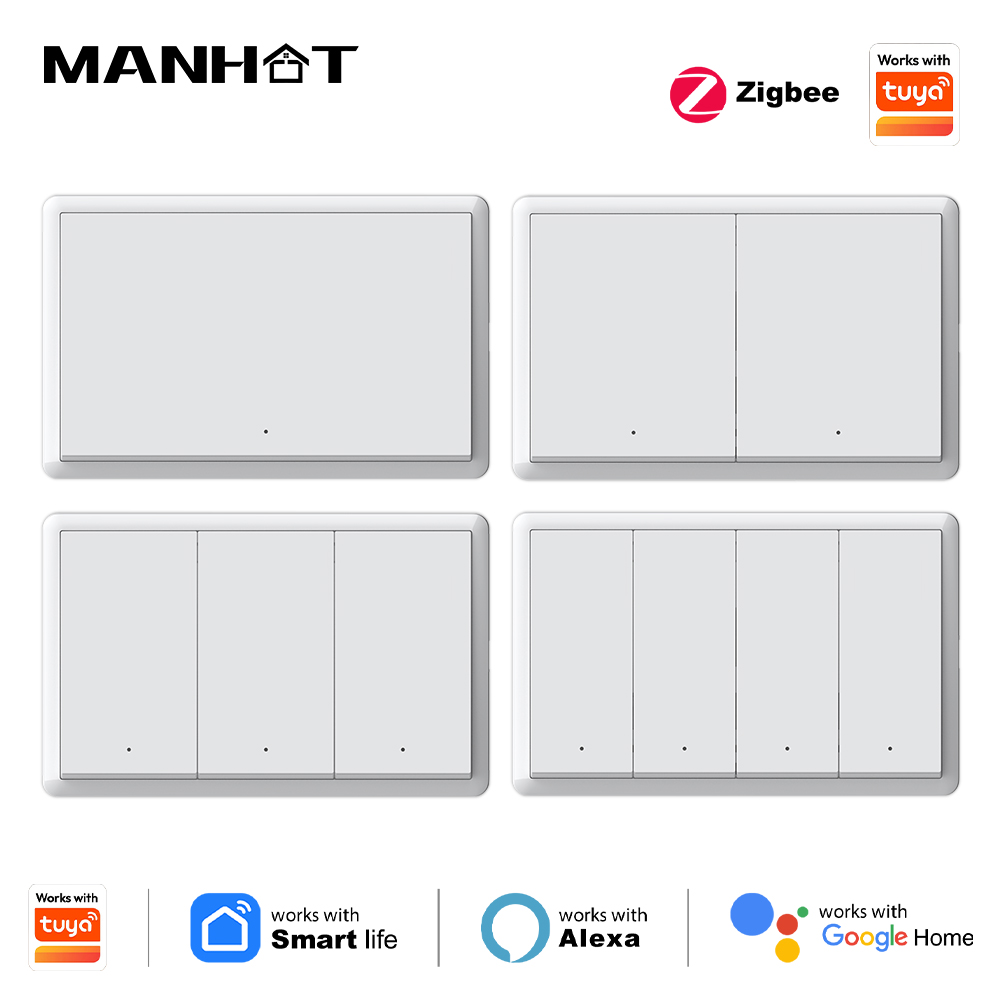 Smart Home Google Assistant - Manhot Smart zigbee Switch No Neutral