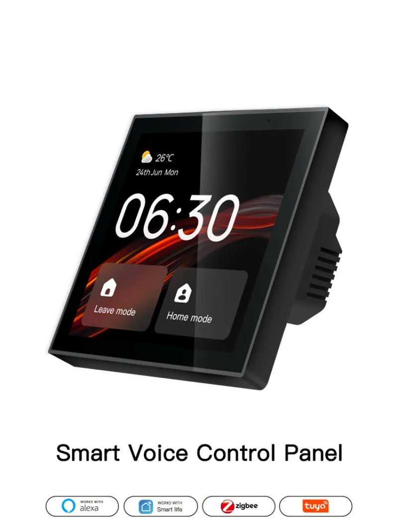 Smart Home Switch - Tuya Smart Home 4-Inch Full-Screen Zigbee
