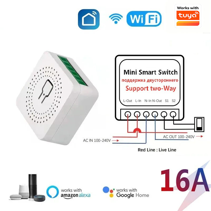Smart Home Miniature - 16A WiFi Smart Switch DIY Work