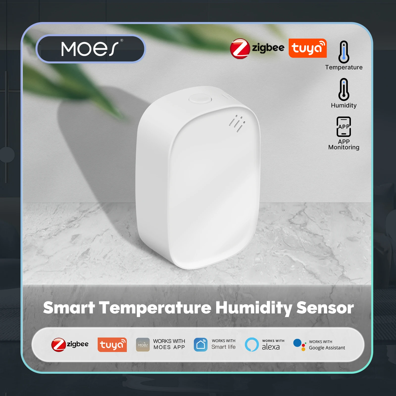 Smart Home Furniture - MOES Tuya Zigbee Smart Temperature Humidity
