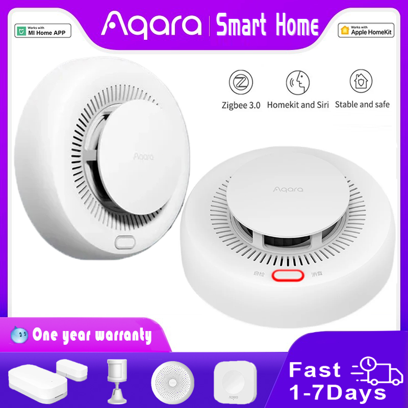 Smart Home Hub Apple - New Aqara Smoke Detector Zigbee Smart