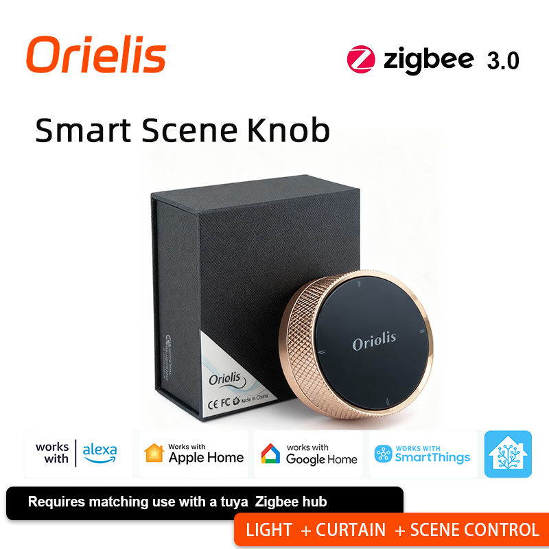 Smart Home Switch - ORIELIS Tuya Zigbee Smart Scene Knob