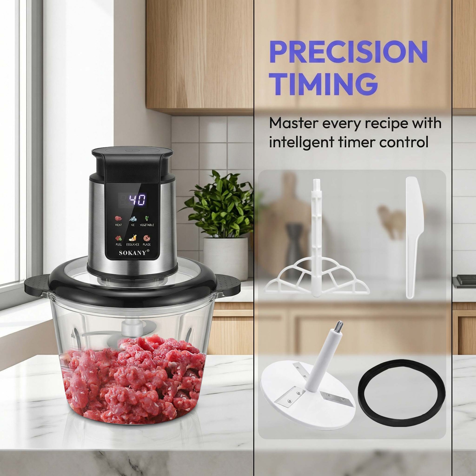 Smart Home Or Smart Home - Cross-border 1000W electric meat grinder for