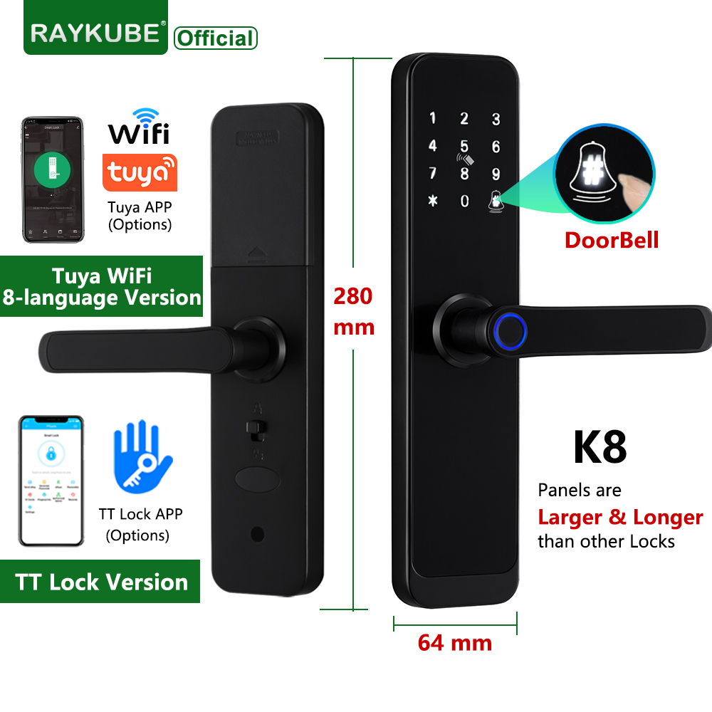 Smart Home Keyestudio - RAYKUBE K8 Smart Door Lock TTlock
