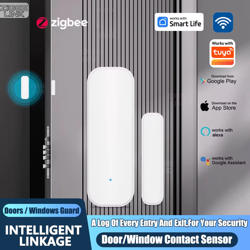 Smart Home Google Assistant - ZigBee Door Window Sensor Wireless Magnetic