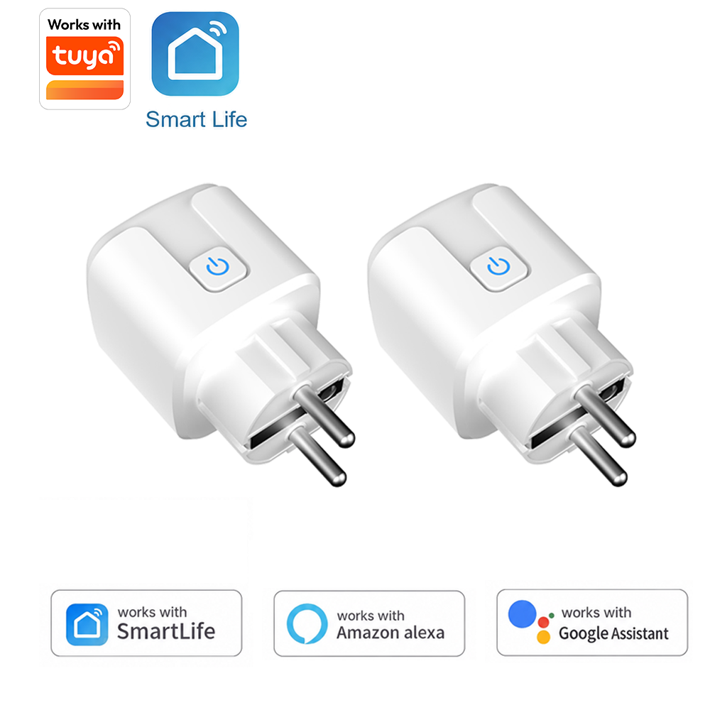 Smart Home Or Smart Home - Tuya EU Smart Plug Supports Wi-Fi,