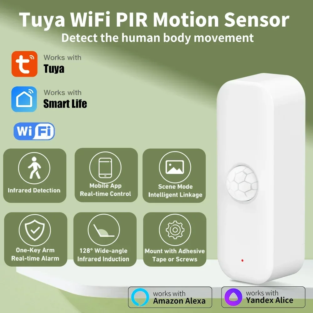 Smart Home Google Assistant - Tuya WiFI Motion Sensor PIR Smart