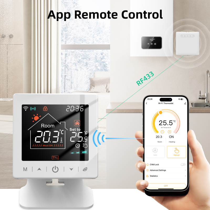 Smart home Wifi thermostat tuy - đánh giá và giá Smart Home Furniture