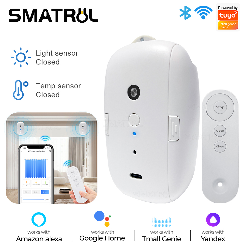 Tuya Smart Curtain Motor Bt Vo - đánh giá và giá Smart Curtain Robot