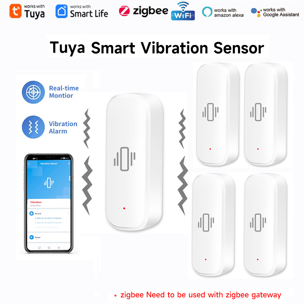 Tuya WiFi Zigbee Smart Vibrati - đánh giá và giá Smart Home Google Assistant