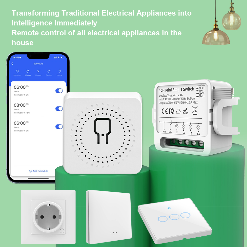 Tuya WiFi Smart Switch 1/2/3/4 - đánh giá và giá Smart Home Google Assistant