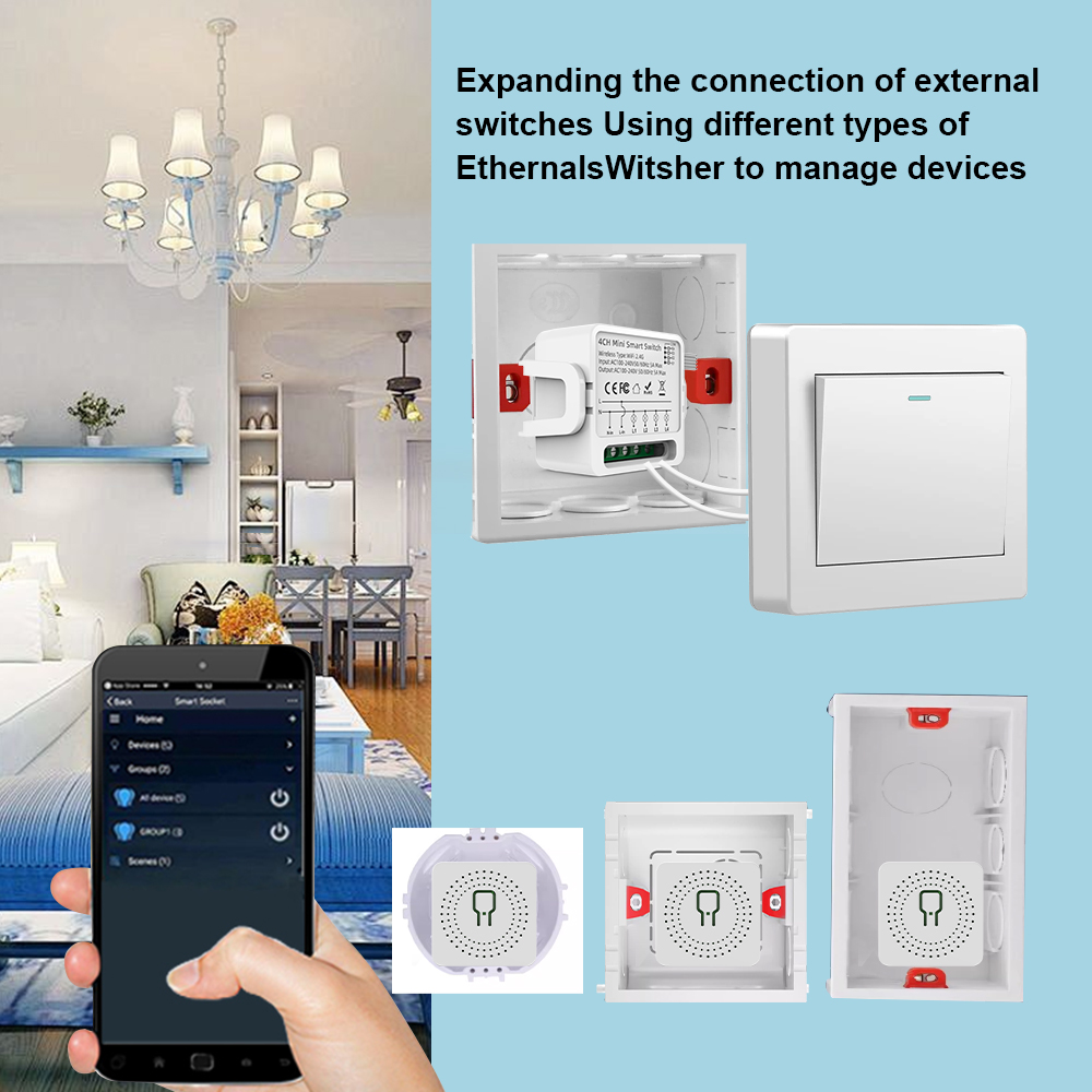 Tuya WiFi Smart Switch 1/2/3/4 - đánh giá và giá Smart Home Google Assistant