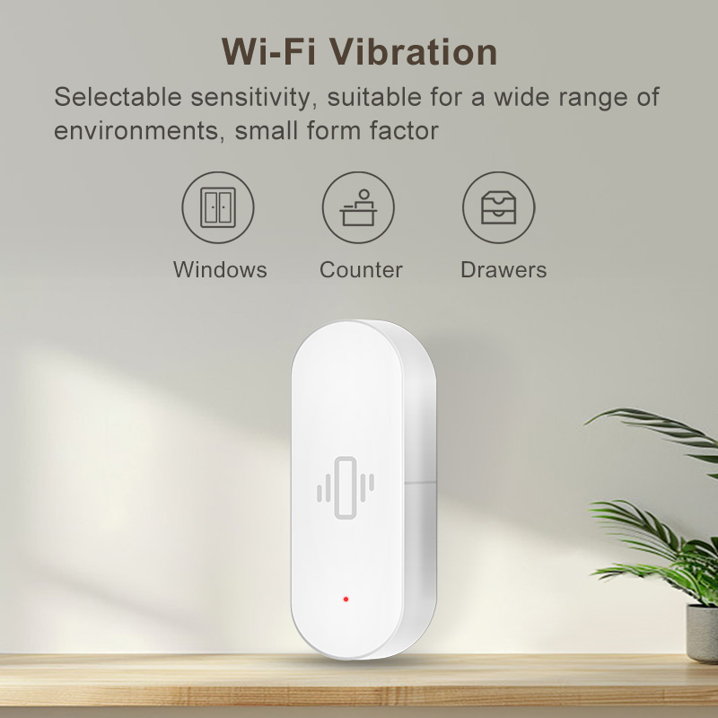 Tuya WiFi Vibration Sensor, Se - đánh giá và giá Smart Home Google Assistant