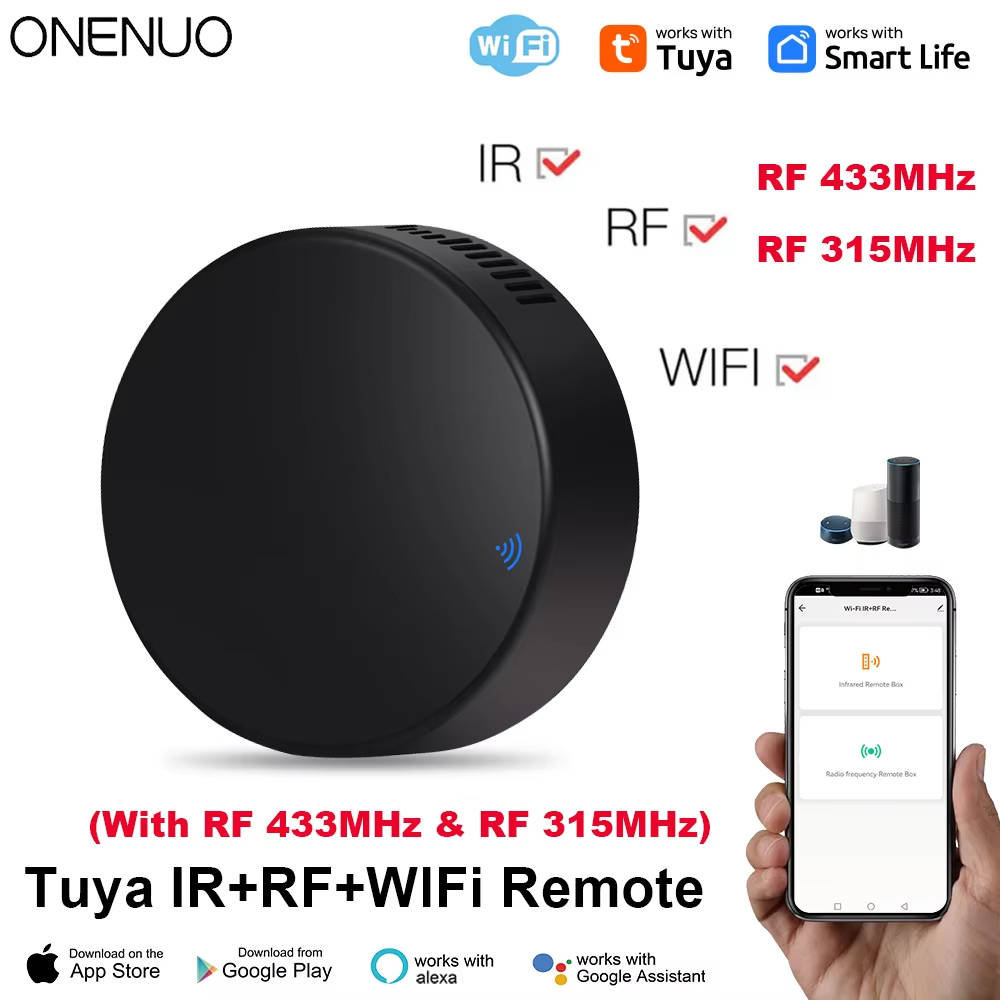 Tuya WiFi RF IR Remote Control - đánh giá và giá Smart Home Google Assistant