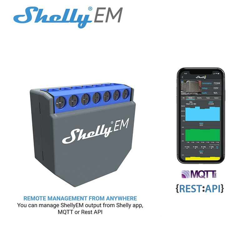 SHELLY EM Wifi Smart Life Cont - đánh giá và giá Smart Home Switch