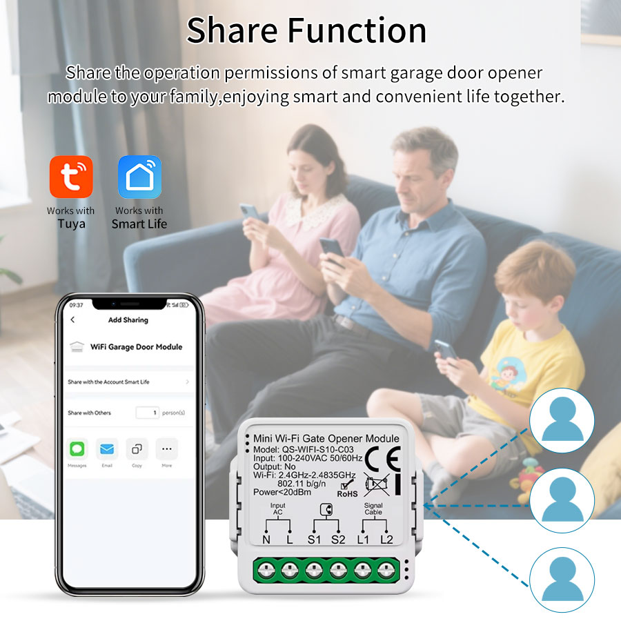 Tuya Smart WiFi or Zigbee Gara - đánh giá và giá Smart Home Google Assistant