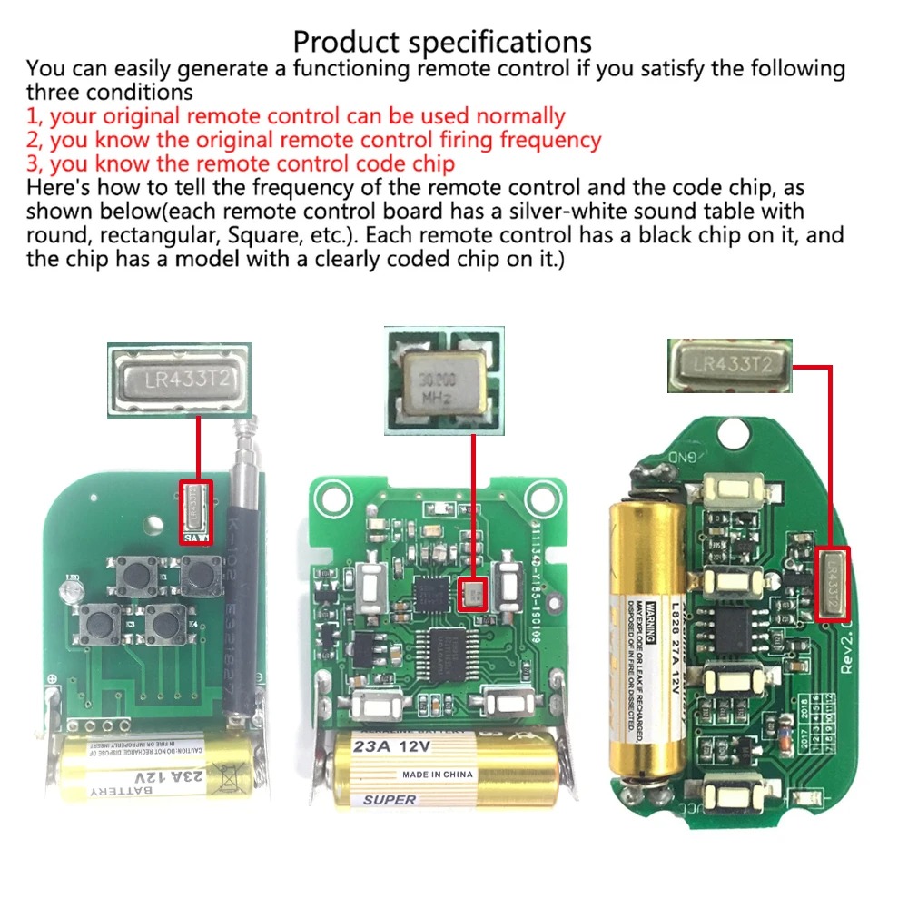 433Mhz RF Remote Control On Of - đánh giá và giá Smart Home Keyestudio