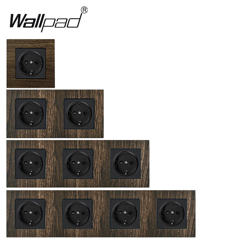 Wood Design EU Socket Wallpad  - đánh giá và giá Smart Home Or Smart Home