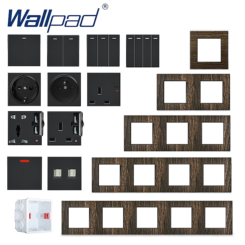 Wood Design EU Socket Wallpad  - đánh giá và giá Smart Home Or Smart Home