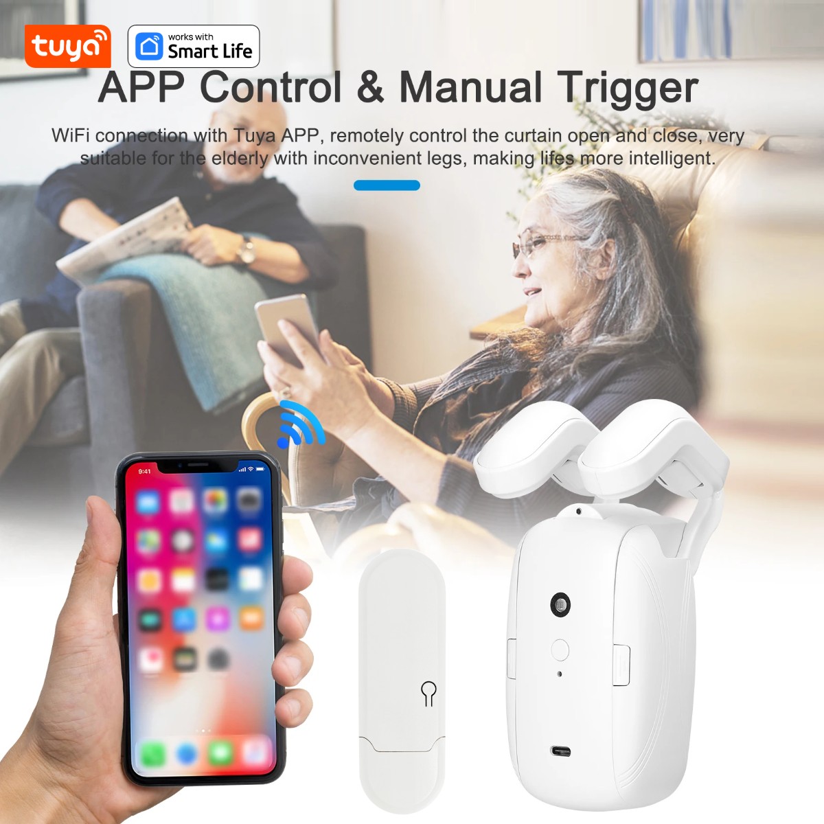 1/2PCS Tuya Smart WiFi Curtain - đánh giá và giá Smart Curtain Robot