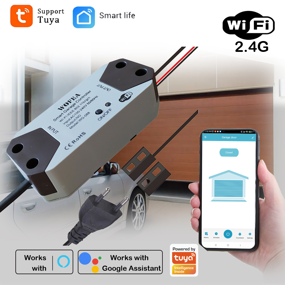Smart Garage Door Opener Contr - đánh giá và giá Smart Home Google Assistant