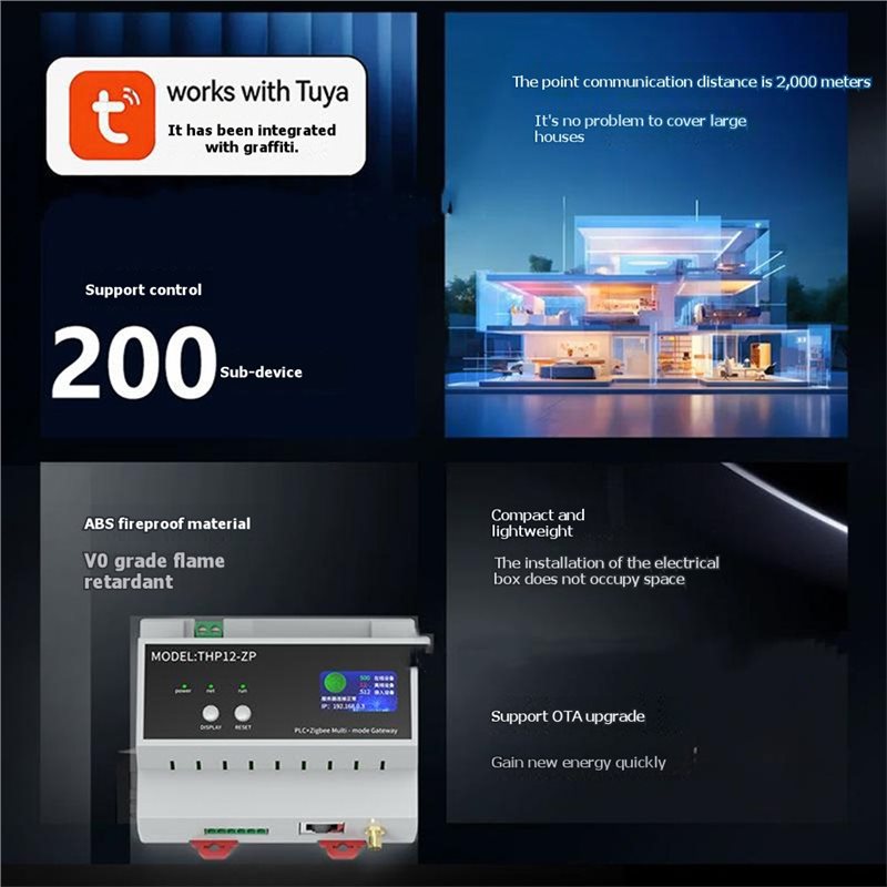 B23B Tuya Smart PLC Zigbee Wir - đánh giá và giá Smart Home With Plc
