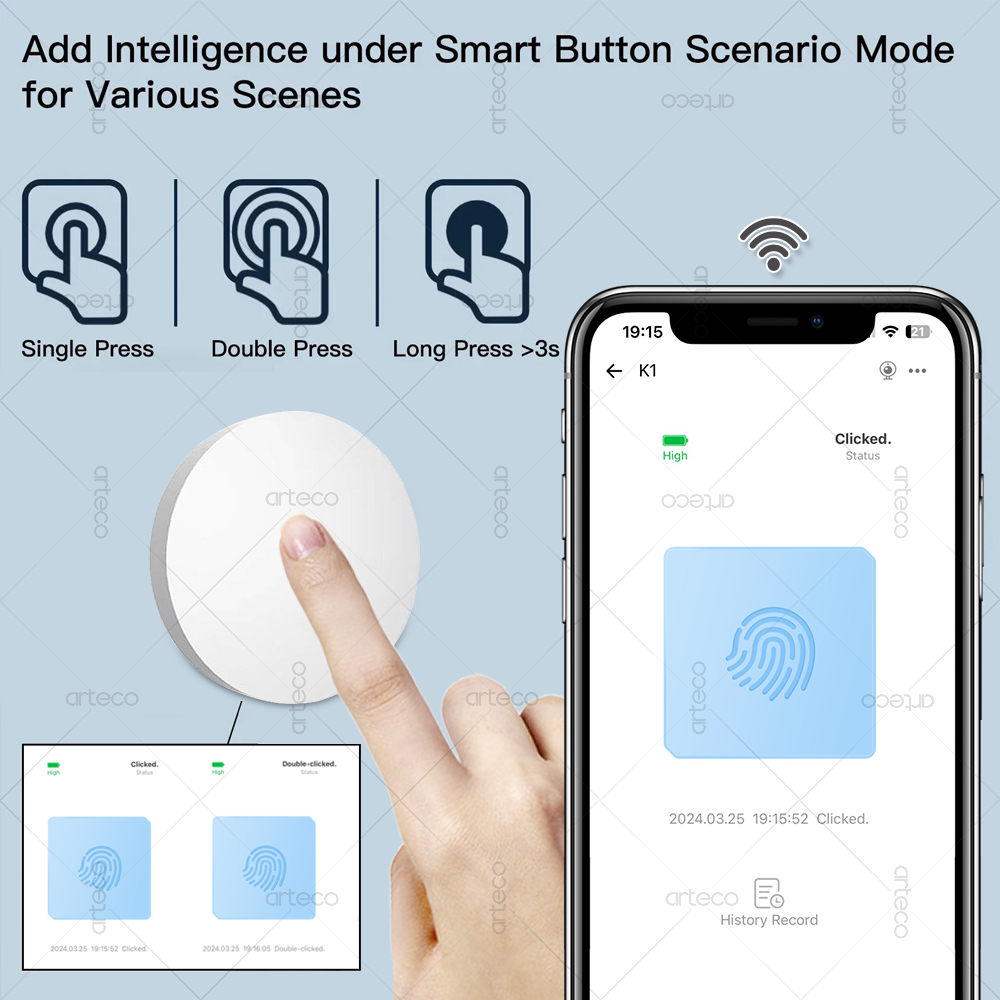 Zigbee Button Scene Switch Wir - đánh giá và giá Smart Home Keyestudio