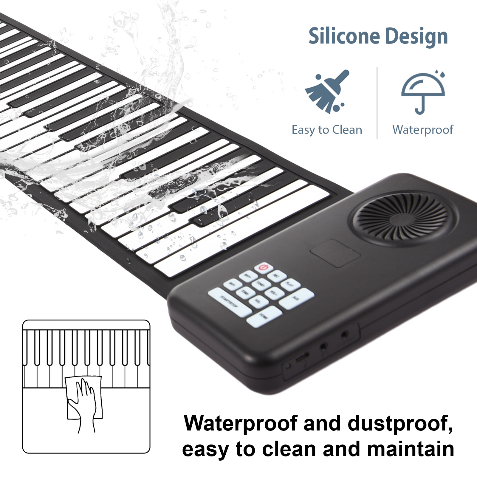 88 Key Portable Piano Handroll - đánh giá và giá Smart Home Keyestudio