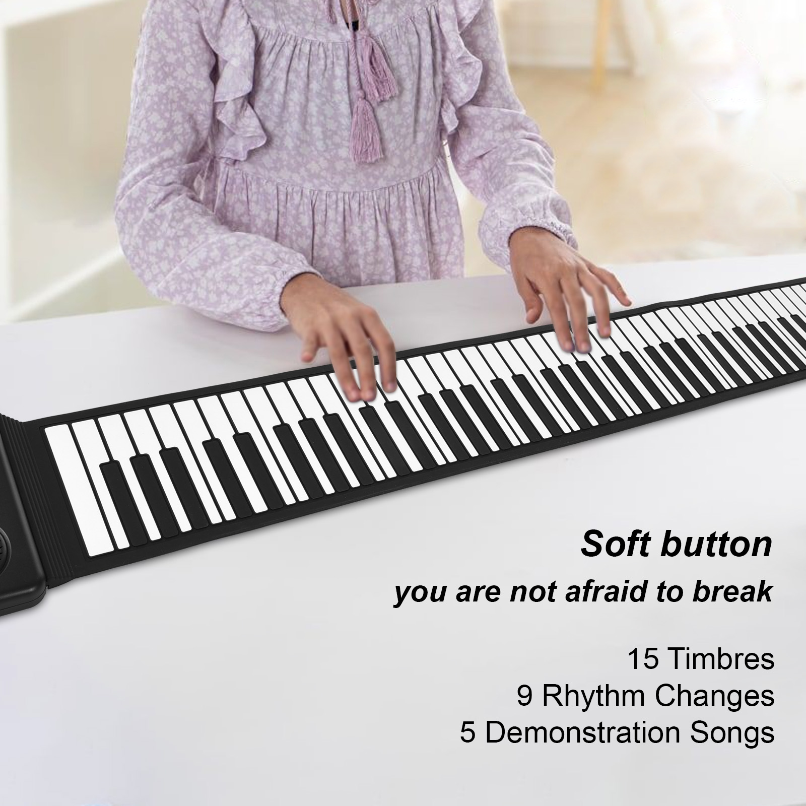 88 Key Portable Piano Handroll - đánh giá và giá Smart Home Keyestudio