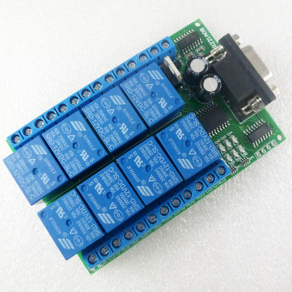 8 Channel DC 12V RS232 Relay B - đánh giá và giá Smart Home With Plc