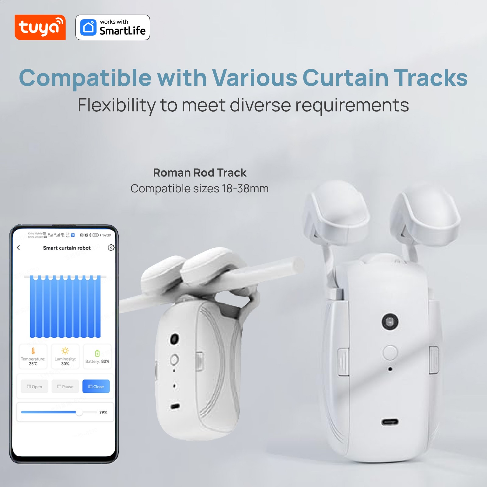 Tuya Smart Curtain Robot(Roman - đánh giá và giá Smart Curtain Robot